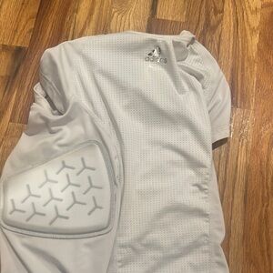Adidas White Padded Athletic Top
